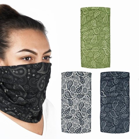 OXFORD KOŁNIERZ WIELOFUNKCYJNY WIATROODPORNY COMFY PAISLEY 3 SZTUKI W OPAKOWANIU