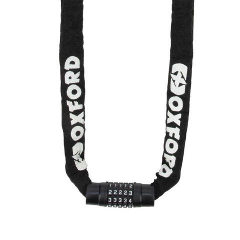 OXFORD ŁAŃCUCH ZABEZPIECZENIE ANTYKRADZIEŻOWE COMBI CHAIN 8, 8MMX1.5M ZAMKNIĘCIE NA SZYFR