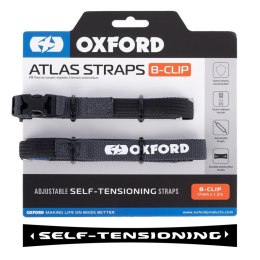 OXFORD PASY TRANSPORTOWE ATLAS B-CLIP 17MM X 1.2M 2 SZTUKI W ZESTAWIE GREY