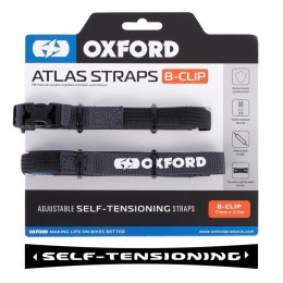 OXFORD PASY TRANSPORTOWE ATLAS B-CLIP 17MM X 2M 2 SZTUKI W ZESTAWIE GREY