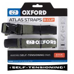 OXFORD PASY TRANSPORTOWE ATLAS B-CLIP 26MM X 2M 2 SZTUKI W ZESTAWIE KHAKI