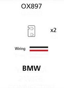 OXFORD ZŁĄCZE PRZEWÓD PRZEJŚCIÓWKA KABEL PRZEDŁUŻACZ KIERUNKOWSKAZÓW LED I ŻARÓWKOWYCH DO KOSTKI OEM BMW