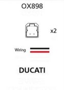 OXFORD ZŁĄCZE PRZEWÓD PRZEJŚCIÓWKA KABEL PRZEDŁUŻACZ KIERUNKOWSKAZÓW LED I ŻARÓWKOWYCH DO KOSTKI OEM DUCATI