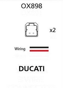 OXFORD ZŁĄCZE PRZEWÓD PRZEJŚCIÓWKA KABEL PRZEDŁUŻACZ KIERUNKOWSKAZÓW LED I ŻARÓWKOWYCH DO KOSTKI OEM DUCATI