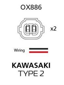 OXFORD ZŁĄCZE PRZEWÓD PRZEJŚCIÓWKA KABEL PRZEDŁUŻACZ KIERUNKOWSKAZÓW LED I ŻARÓWKOWYCH DO KOSTKI OEM TYP 2
