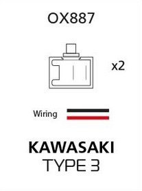 OXFORD ZŁĄCZE PRZEWÓD PRZEJŚCIÓWKA KABEL PRZEDŁUŻACZ KIERUNKOWSKAZÓW LED I ŻARÓWKOWYCH DO KOSTKI OEM TYP 3