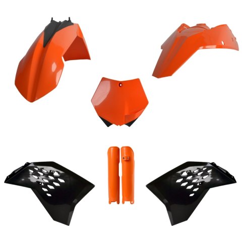POLISPORT KPL PLASTIKÓW KTM SX SX-F XC-F 07-10 W ZEST. TABLICA 8664400001 I OSŁONY AMORT.