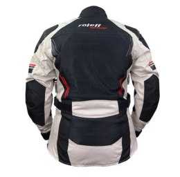 ROLEFF KURTKA TEKSTYŁ LETNIA MESH DAMSKA LADY BLACK/BEŻOWY/RED M