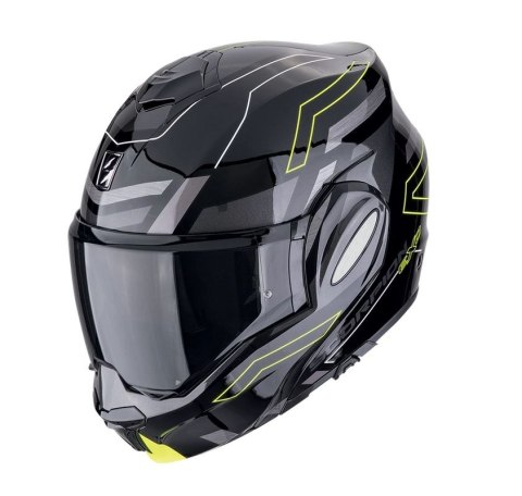 SCORPION KASK SZCZĘKOWY SZCZĘKA DO TYŁU EXO-TECH EVO CONQUER NEON FLUO XL