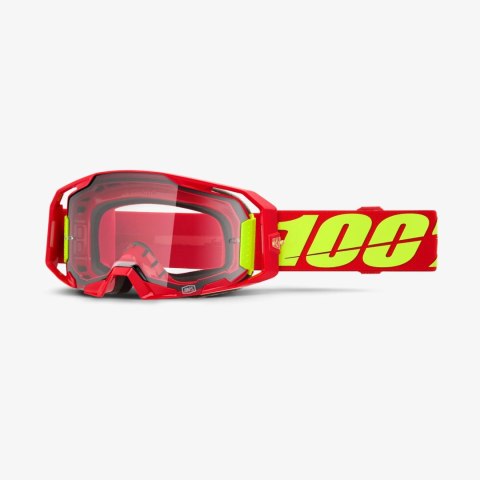100 PROCENT GOGLE ARMATIC RED - CLEAR LENS -