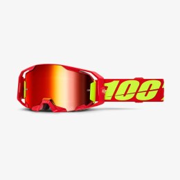 100 PROCENT GOGLE ARMATIC RED - MIRROR RED LENS -