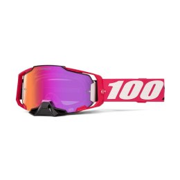 100 PROCENT GOGLE ARMEGA HIPER KLOUG - MIRROR DARK RED LENS -