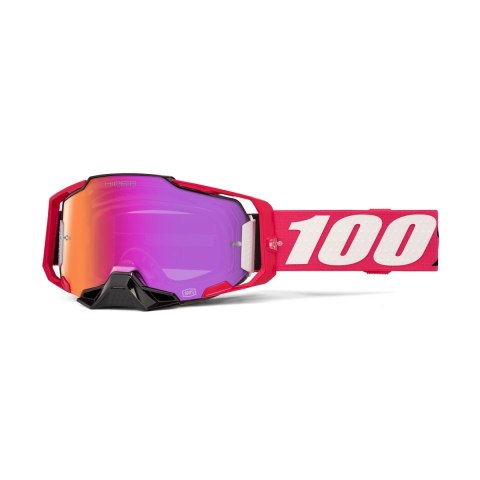 100 PROCENT GOGLE ARMEGA HIPER KLOUG - MIRROR DARK RED LENS -