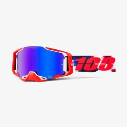 100 PROCENT GOGLE ARMEGA HIPER MORPHO - MIRROR BLUE LENS -