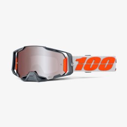 100 PROCENT GOGLE ARMEGA HIPER SILVER - MIRROR SILVER FLASH LENS -