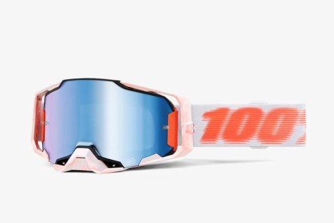100 PROCENT GOGLE ARMEGA TUBULAR - MIRROR BLUE LENS -