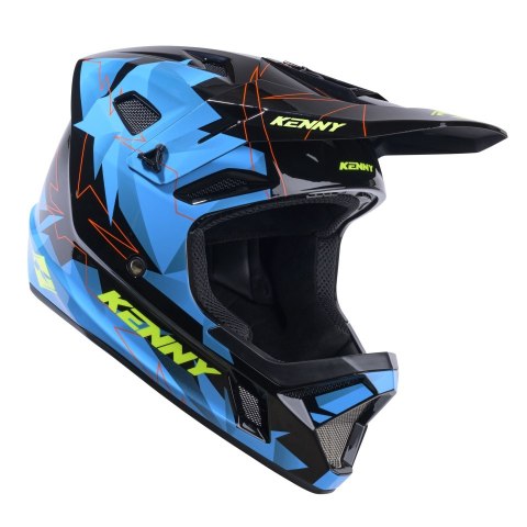 KENNY RACING KASK ROWEROWY MTB DECADE GRAPHIC SMASH BLUE BLUE L MIPS