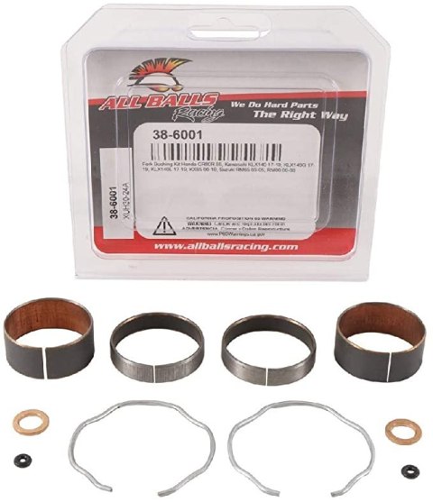 ALL BALLS ZESTAW TULEJEK PANEWEK ZAWIESZENIA PRZÓD HONDA CR80R 85, KAWAS