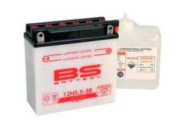 BS AKUMULATOR 12N5, 5-3B 12V 5, 5AH 138X61X131 OBSŁUGOWY-ELEKTROLIT OSOBNO 44A 6 UE2019 1148