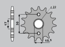 CHT ZĘBATKA PRZEDNIA 332 14 A4250273140
