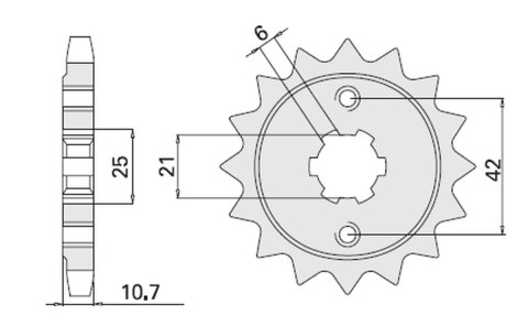 CHT ZĘBATKA PRZEDNIA 338 16 HONDA CB650 79-84 CHT ZĘBATKA PRZEDNIA 338 16 HONDA CB650 79-84