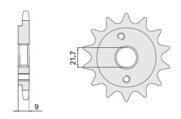 CHT ZĘBATKA PRZEDNIA 350 13 HONDA XR 600R 91-00