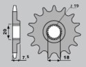 JR ZĘBATKA PRZEDNIA 13 HONDA CR 125 87-03