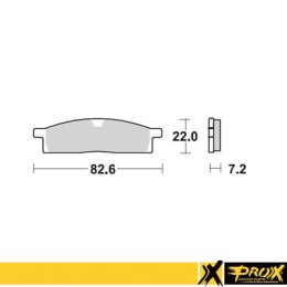 PROX KLOCKI HAMULCOWE KH119 YZ 80 85 93-19, 65 19-20, TTR 125 00-18 PRZÓD