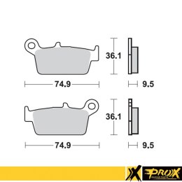 PROX KLOCKI HAMULCOWE KH131 CR 125 250 500 87-01
