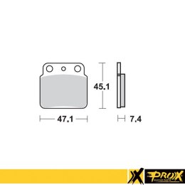 PROX KLOCKI HAMULCOWE KH137 LTZ400 LTR450 TYŁ