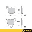 PROX KLOCKI HAMULCOWE KH346 HONDA CR CRF TYŁ