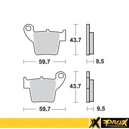 PROX KLOCKI HAMULCOWE KH346 HONDA CR CRF TYŁ