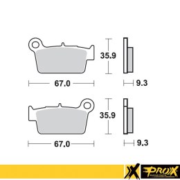 PROX KLOCKI HAMULCOWE KH367 TYŁ KXF RMZ YZ YZF