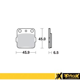PROX KLOCKI HAMULCOWE KH84/KH84/3 HONDA CR 80/85 86-07, CRF 150R 07-09 PRZÓ