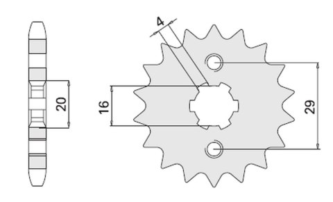 CHT ZĘBATKA PRZEDNIA 425 16 425-16 CHT ZĘBATKA PRZEDNIA 425 16 425-16