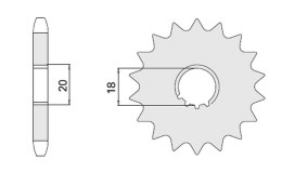 CHT ZĘBATKA PRZEDNIA 426 14 SUZUKI GN 125 91-00 GS