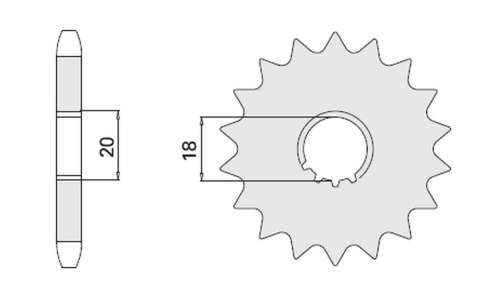 CHT ZĘBATKA PRZEDNIA 426 14 SUZUKI GN 125 91-00 GS CHT ZĘBATKA PRZEDNIA 426 14 SUZUKI GN 125 91-00 GS