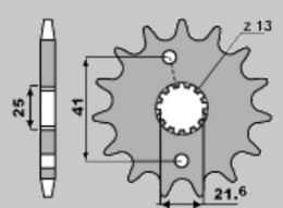 CHT ZĘBATKA PRZEDNIA 438 15 SUZUKI GR 650 438-15