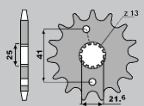 CHT ZĘBATKA PRZEDNIA 438 15 SUZUKI GR 650 438-15 CHT ZĘBATKA PRZEDNIA 438 15 SUZUKI GR 650 438-15