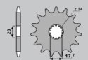 CHT ZĘBATKA PRZEDNIA 440 13 YAMAHA YZ 125 87-04