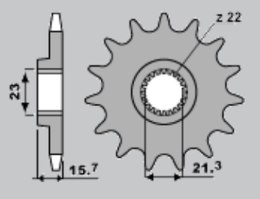 CHT ZĘBATKA PRZÓD 441/14Z. YAMAHA XT 600 89-98, XTZ 660 91-98 -1