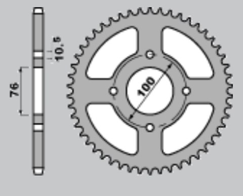 CHT ZĘBATKA TYŁ 4301 43 430143 SUZUKI LT-E LTE 250/300/500 82-87, LTR LT-R CHT ZĘBATKA TYŁ 4301 43 430143 SUZUKI LT-E LTE 250/300/500 82-87, LTR LT-R