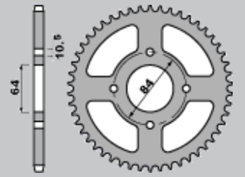 CHT ZĘBATKA TYLNA 39 SUZUKI LTZ 400 LTF 160 CHT ZĘBATKA TYLNA 39 SUZUKI LTZ 400 LTF 160