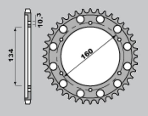 CHT ZĘBATKA TYLNA 4399 40 A4152060400