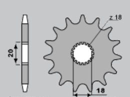JR ZĘBATKA PRZEDNIA 426 14 SUZUKI GN 125 92-00, DR