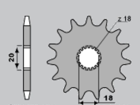 JR ZĘBATKA PRZEDNIA 426 14 SUZUKI GN 125 92-00, DR JR ZĘBATKA PRZEDNIA 426 14 SUZUKI GN 125 92-00, DR