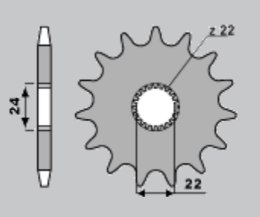 JR ZĘBATKA PRZEDNIA 406 16 APRILIA 125 JTF394.16