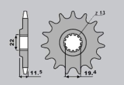 JR ZĘBATKA PRZEDNIA 15 SUZUKI DR 125 94-00 JR ZĘBATKA PRZEDNIA 15 SUZUKI DR 125 94-00