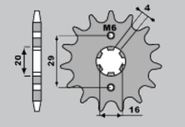 JR ZĘBATKA PRZEDNIA 13 SUZUKI TS 125R/X 90-96