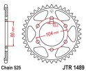 JT ZĘBATKA TYLNA 4359 43 KAWASAKI ZX750R